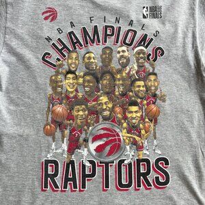 Toronto Raptors 2019 NBA Champions T-shirt - Medium - Grey